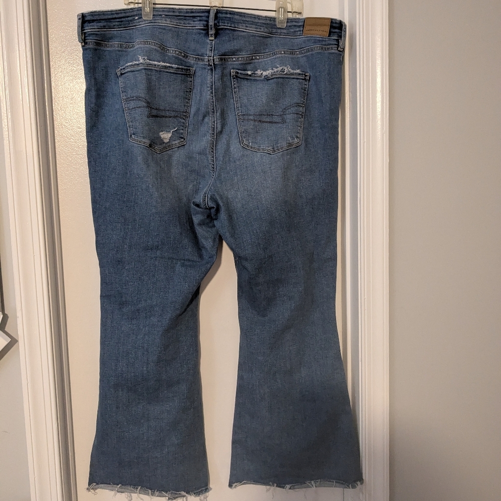 American Eagle Super High Rise Ripped Flare - Picture 7 of 10